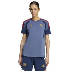 adidas Bayern München Trainingsshirt 2026-2027 Dames Donkerblauw Rood Goud