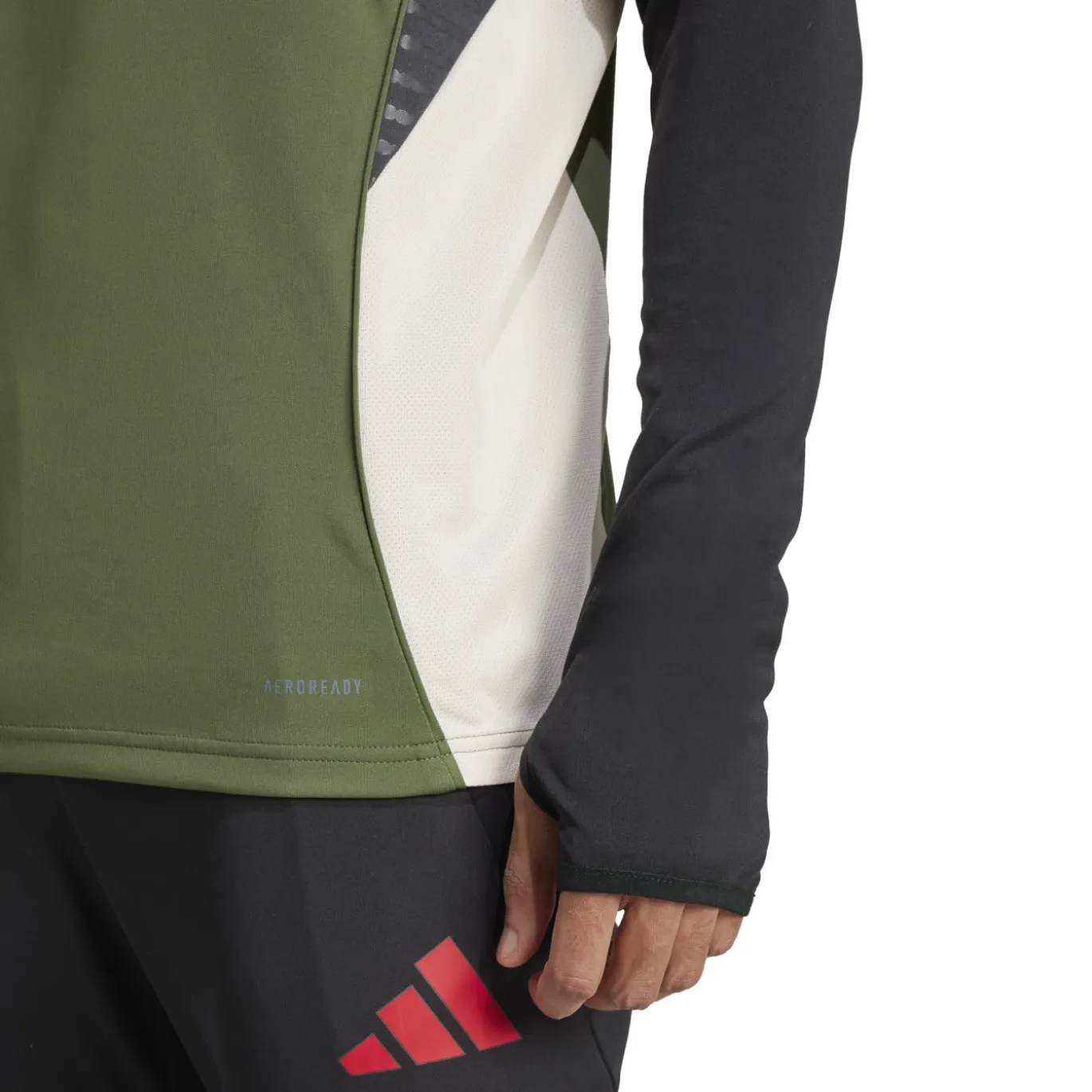 adidas Bayern München Trainingstrui 1/4-Zip Europees 2025-2026 Groen Rood Zwart