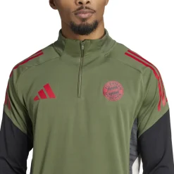 adidas Bayern München Trainingstrui 1/4-Zip Europees 2025-2026 Groen Rood Zwart
