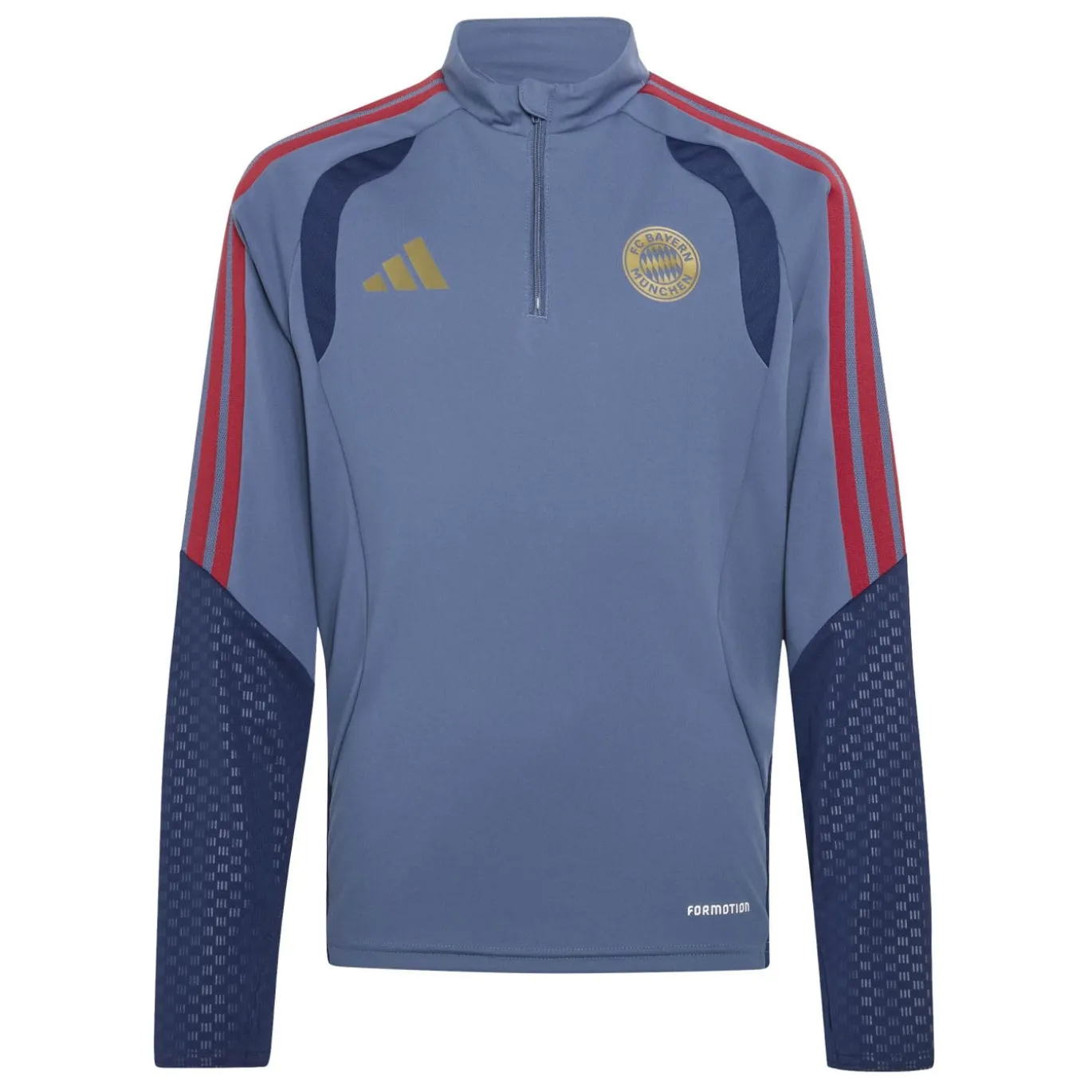 adidas Bayern München Trainingstrui 1/4-Zip 2026-2027 Kids Donkerblauw Rood Goud