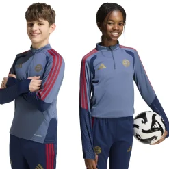 adidas Bayern München Trainingstrui 1/4-Zip 2026-2027 Kids Donkerblauw Rood Goud