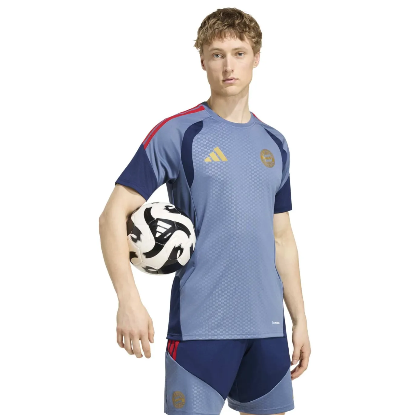adidas Bayern München Trainingsset 2026-2027 Donkerblauw Rood Goud
