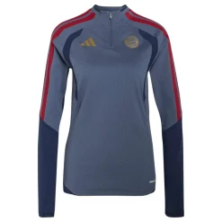 adidas Bayern München Trainingspak 1/4-Zip 2026-2027 Dames Donkerblauw Rood Goud
