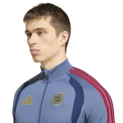 adidas Bayern München Trainingspak Full-Zip 2026-2027 Donkerblauw Rood Goud