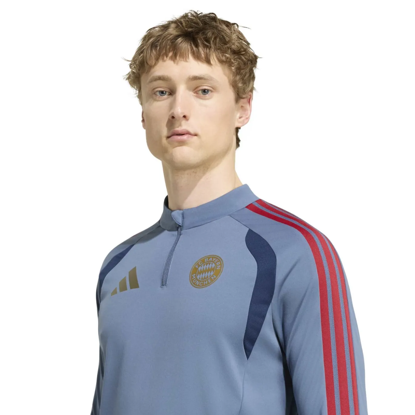 adidas Bayern München Trainingspak 1/4-Zip 2026-2027 Donkerblauw Rood Goud