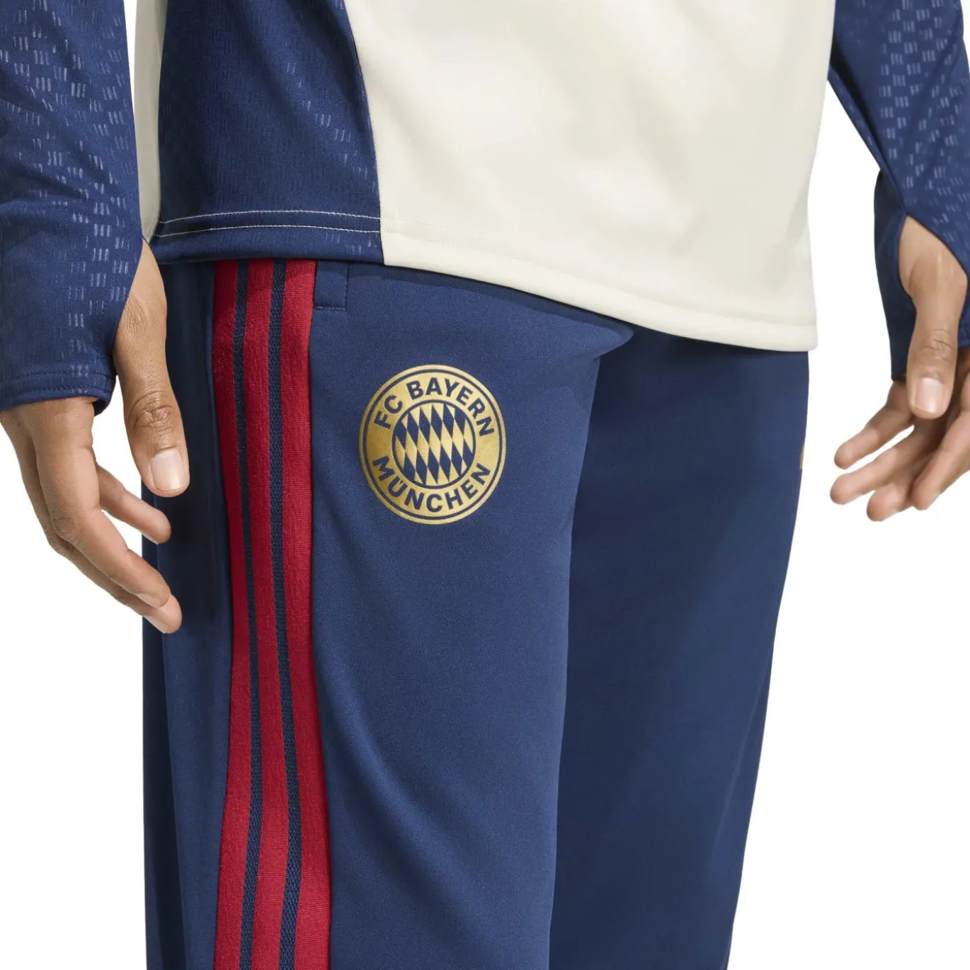 adidas Bayern München Trainingspak 1/4-Zip 2026-2027 Donkerblauw Rood Goud
