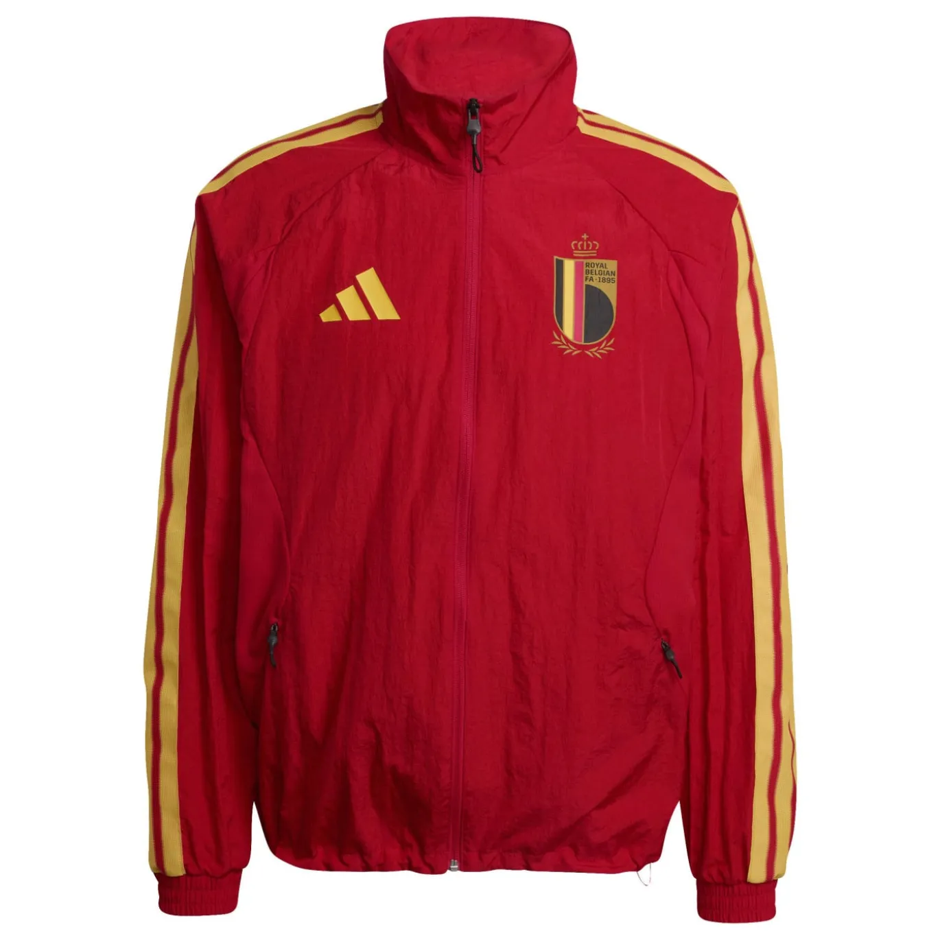 adidas België Anthem Trainingsjack 2026-2028 Rood Geel Zwart