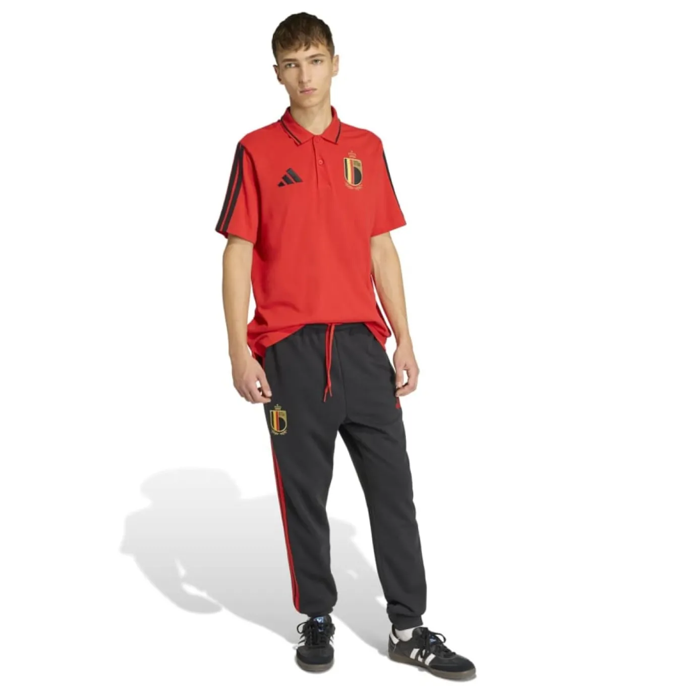 adidas België DNA Polo 2026-2028 Rood Zwart