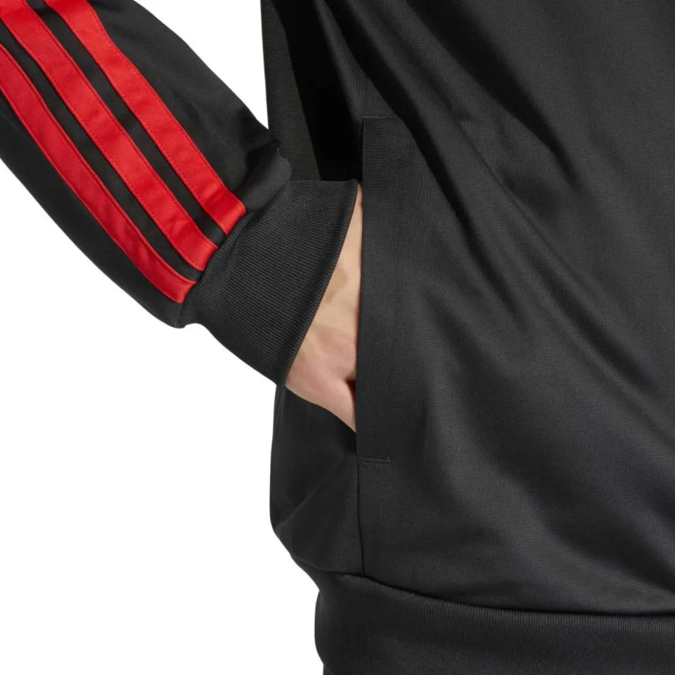 adidas België DNA Trainingsjack 2026-2028 Zwart Rood