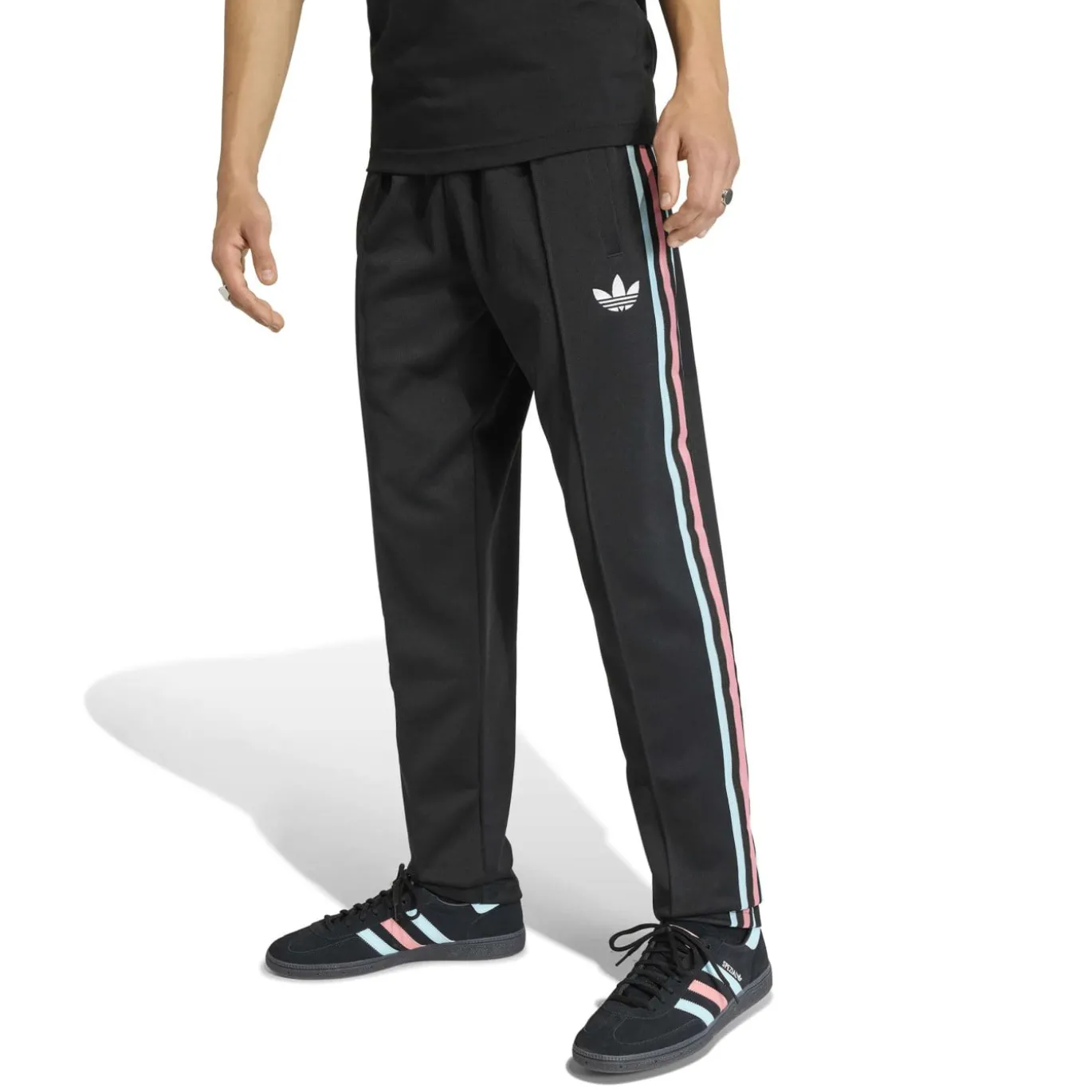 adidas België Originals Trainingsbroek Zwart Lichtblauw Roze