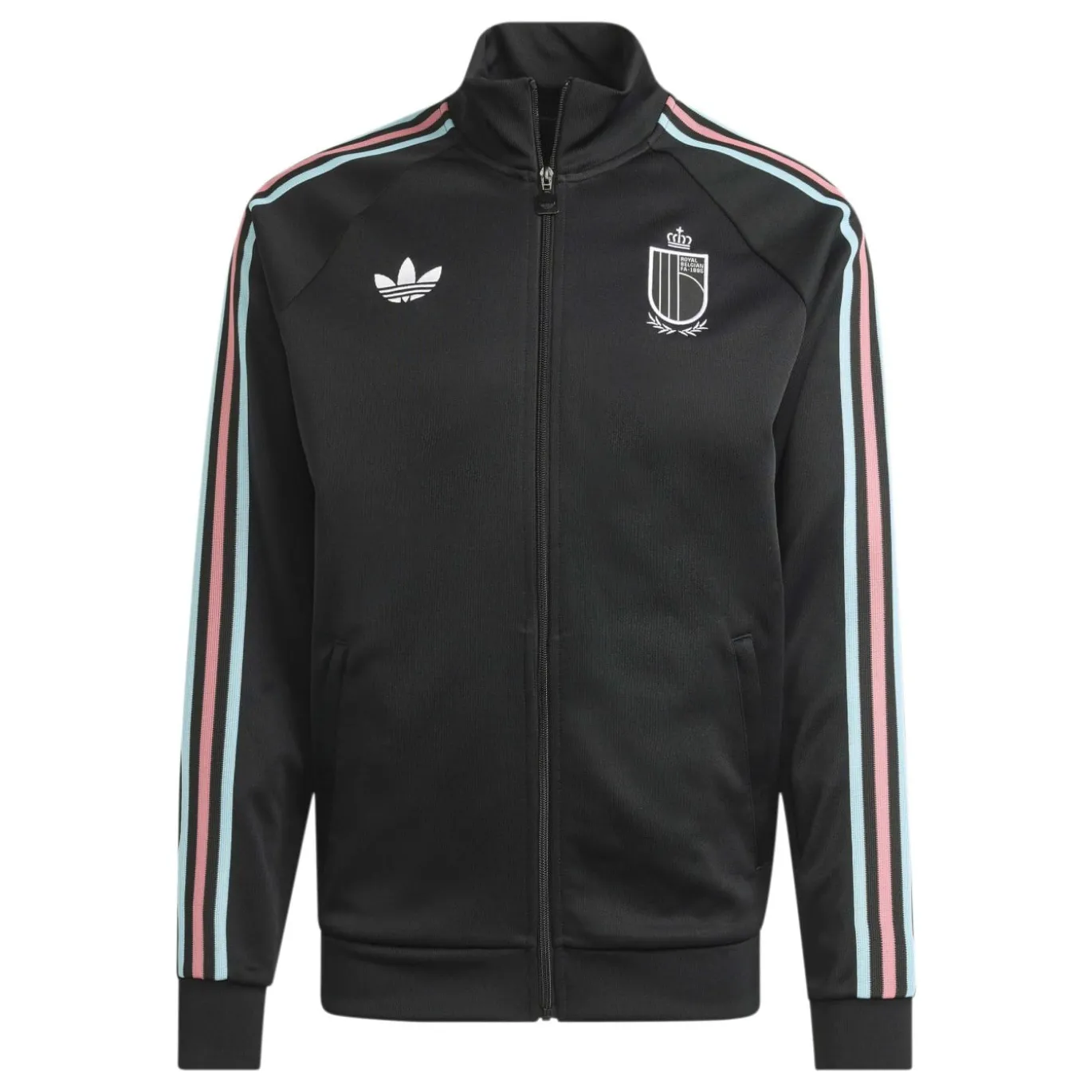 adidas België Originals Trainingsjack Zwart Lichtblauw Roze