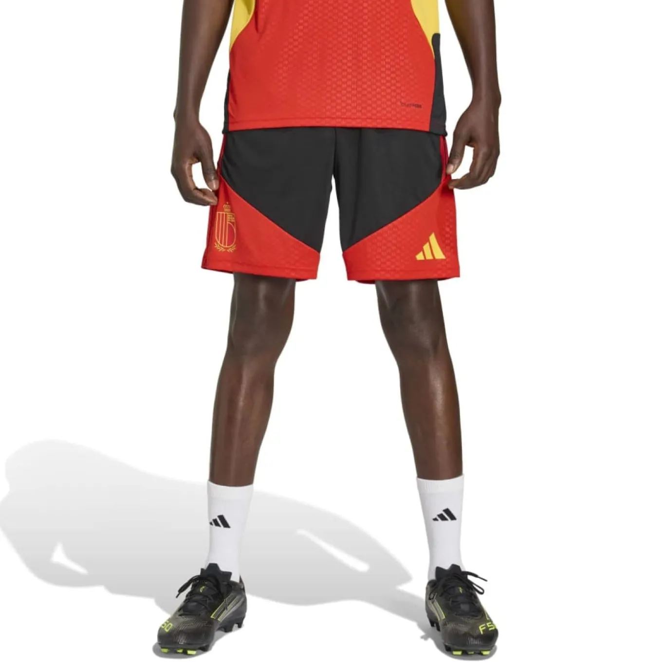 adidas België Polo Set 2026-2028 Zwart Geel Rood