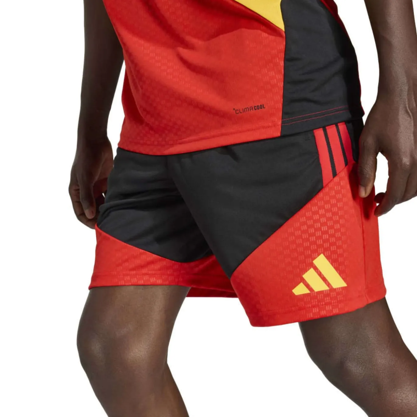 adidas België Polo Set 2026-2028 Zwart Geel Rood