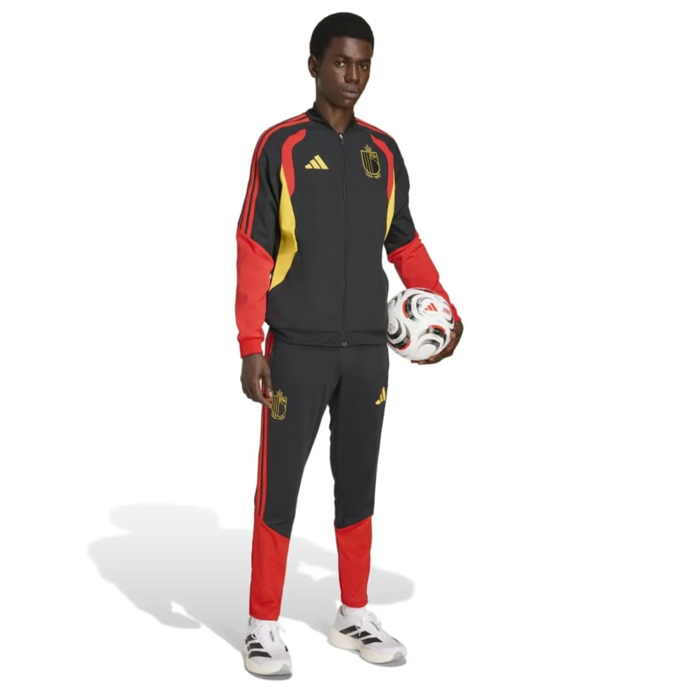 adidas België Presentatie Trainingspak 2026-2028 Zwart Rood Geel
