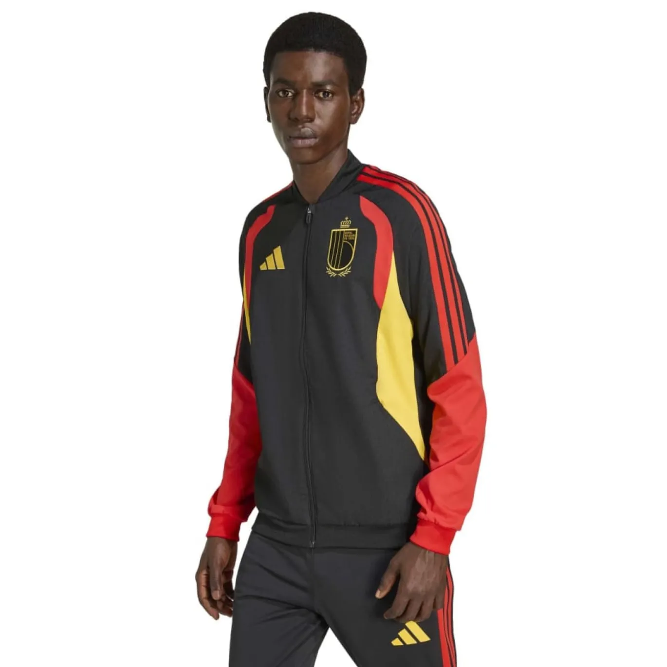 adidas België Presentatie Trainingspak 2026-2028 Zwart Rood Geel