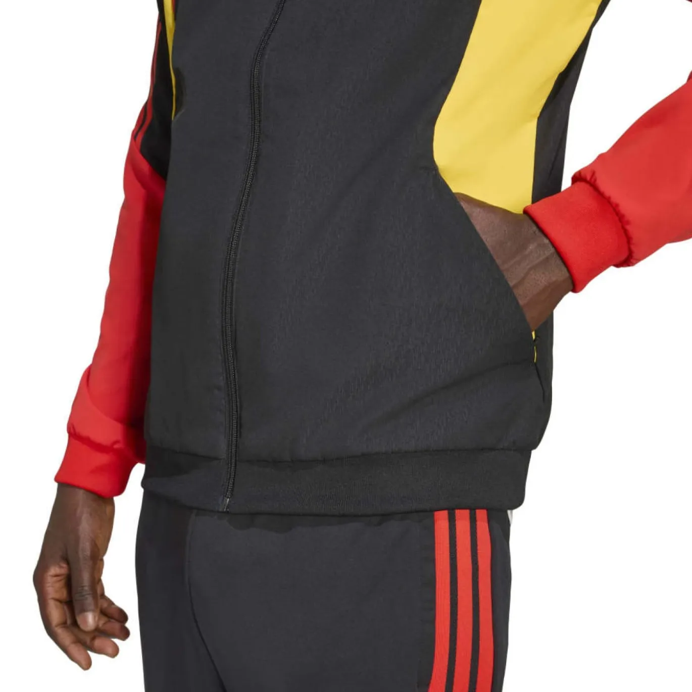 adidas België Presentatie Trainingspak 2026-2028 Zwart Rood Geel