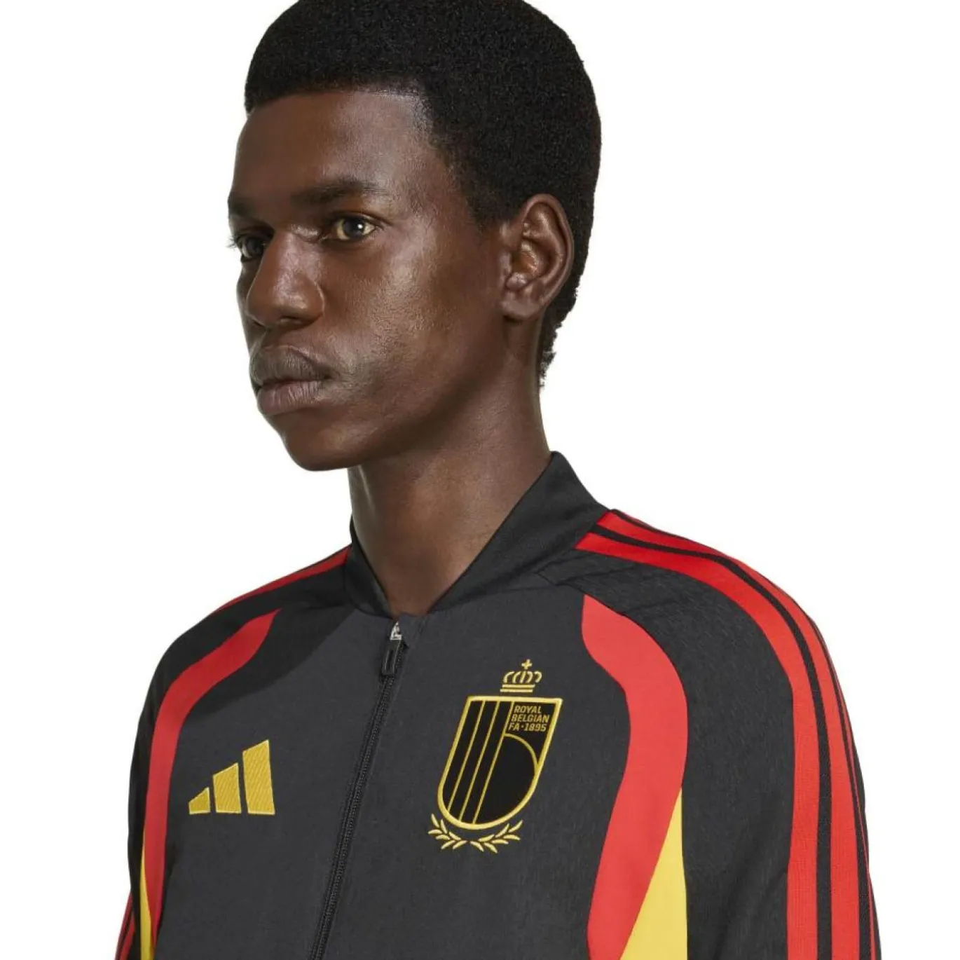 adidas België Presentatie Trainingsjack 2026-2028 Zwart Geel Rood