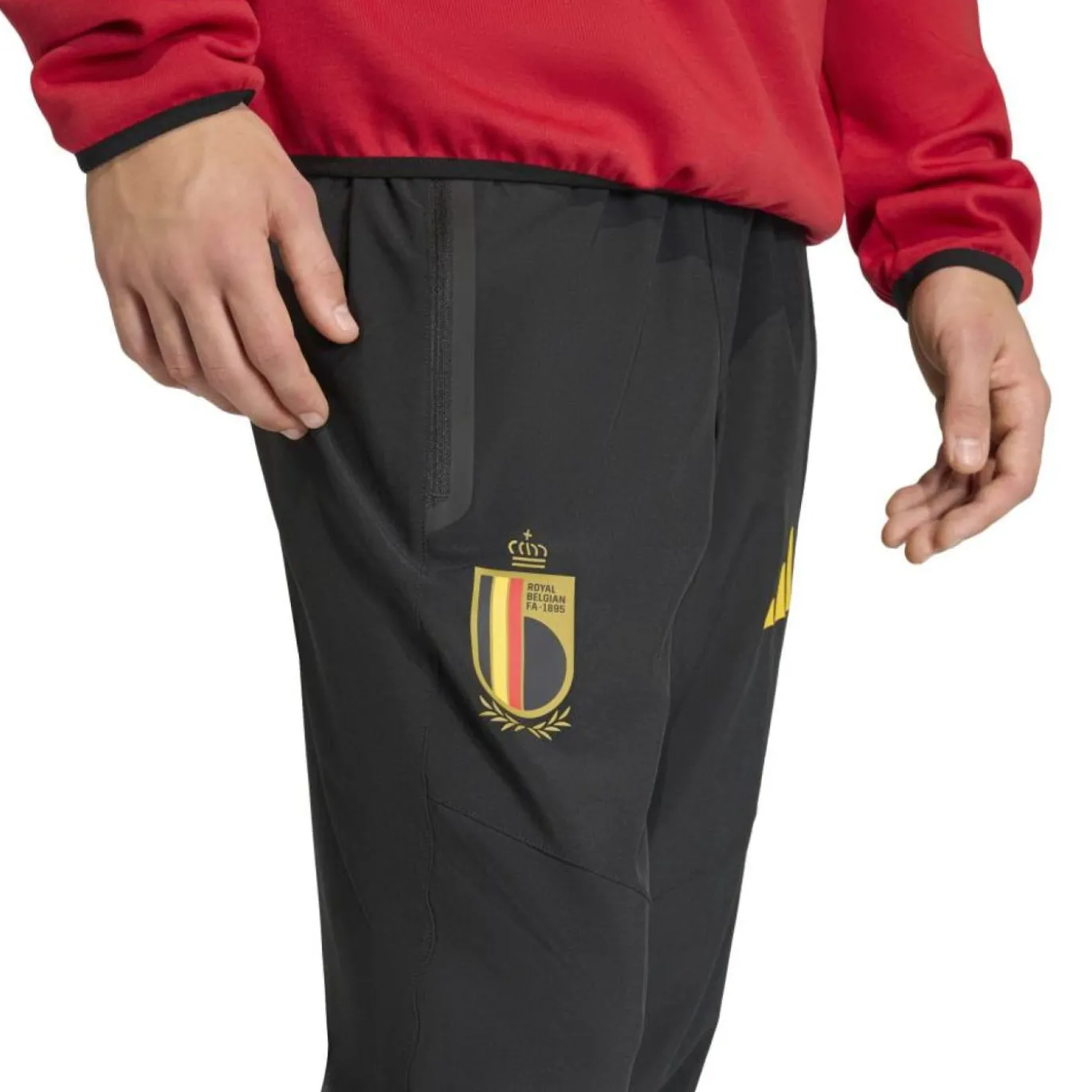 adidas België Tiro Travel Trainingsbroek 2026-2028 Zwart Geel