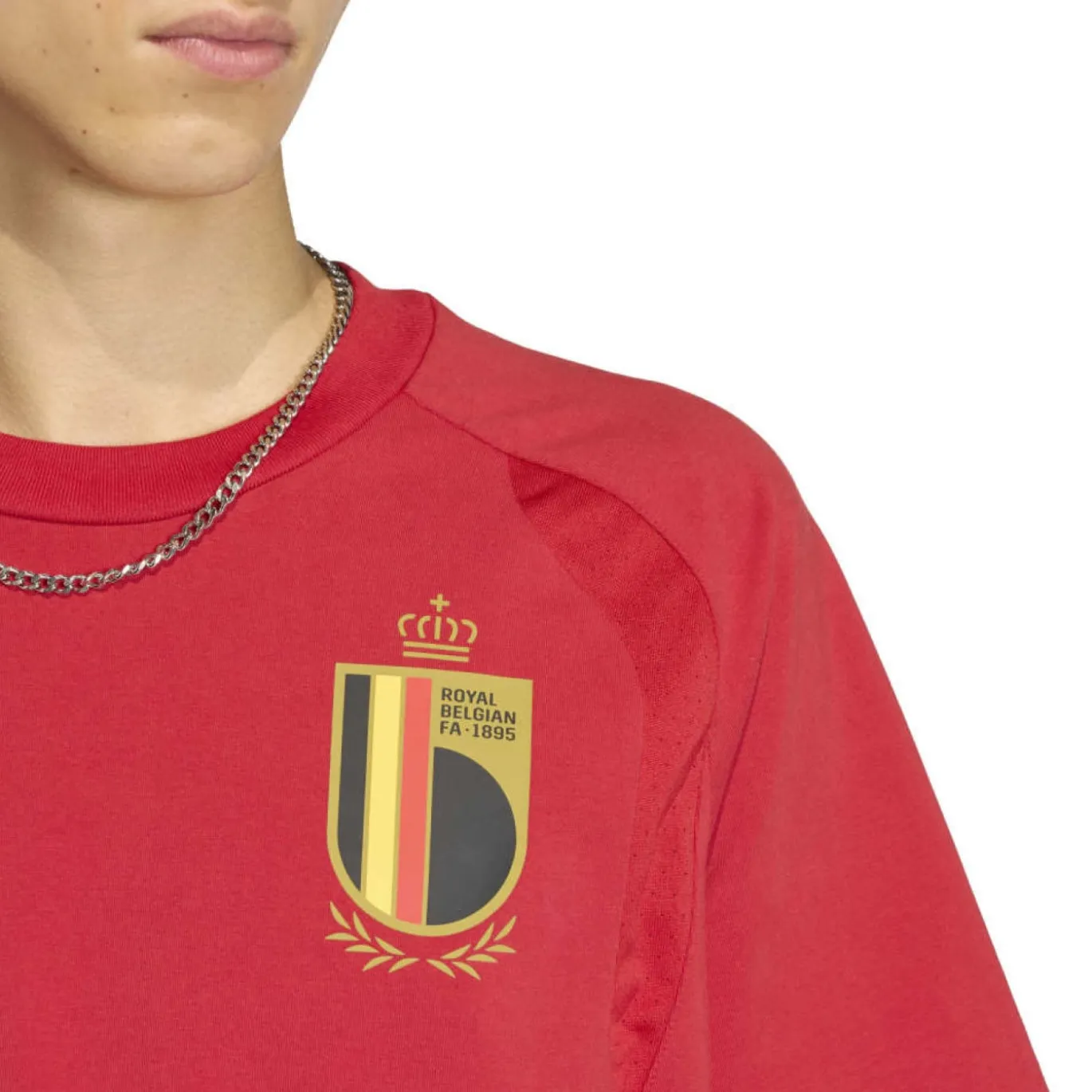 adidas België Tiro Travel T-Shirt 2026-2028 Rood Geel