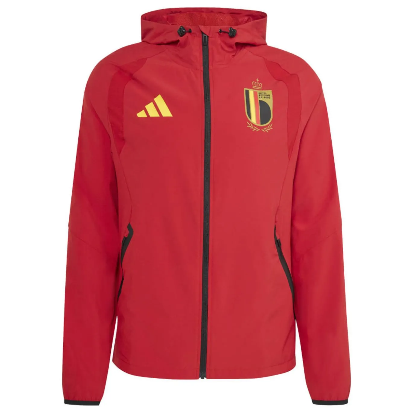 adidas België Tiro Travel Windbreaker 2026-2028 Rood Geel Zwart