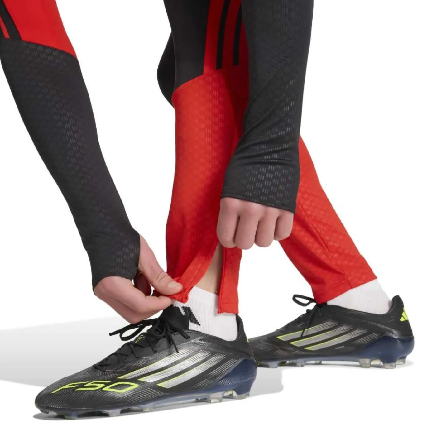 adidas België Trainingspak 1/4-Zip 2026-2028 Rood Zwart Geel