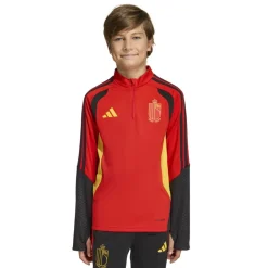 adidas België Trainingspak 1/4-Zip 2026-2028 Kids Rood Zwart Geel