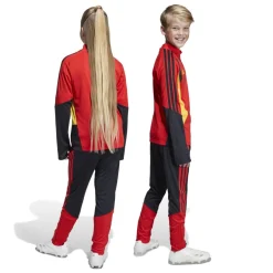 adidas België Trainingspak 1/4-Zip 2026-2028 Kids Rood Zwart Geel