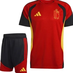 adidas België Trainingsset 2026-2028 Rood Zwart Geel