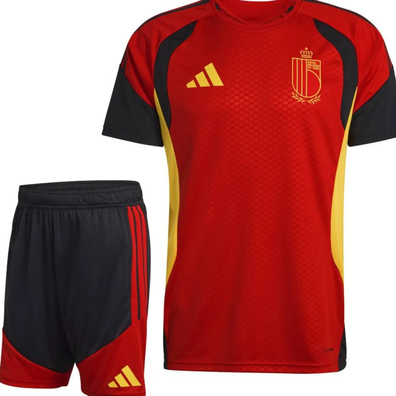 adidas België Trainingsset 2026-2028 Rood Zwart Geel