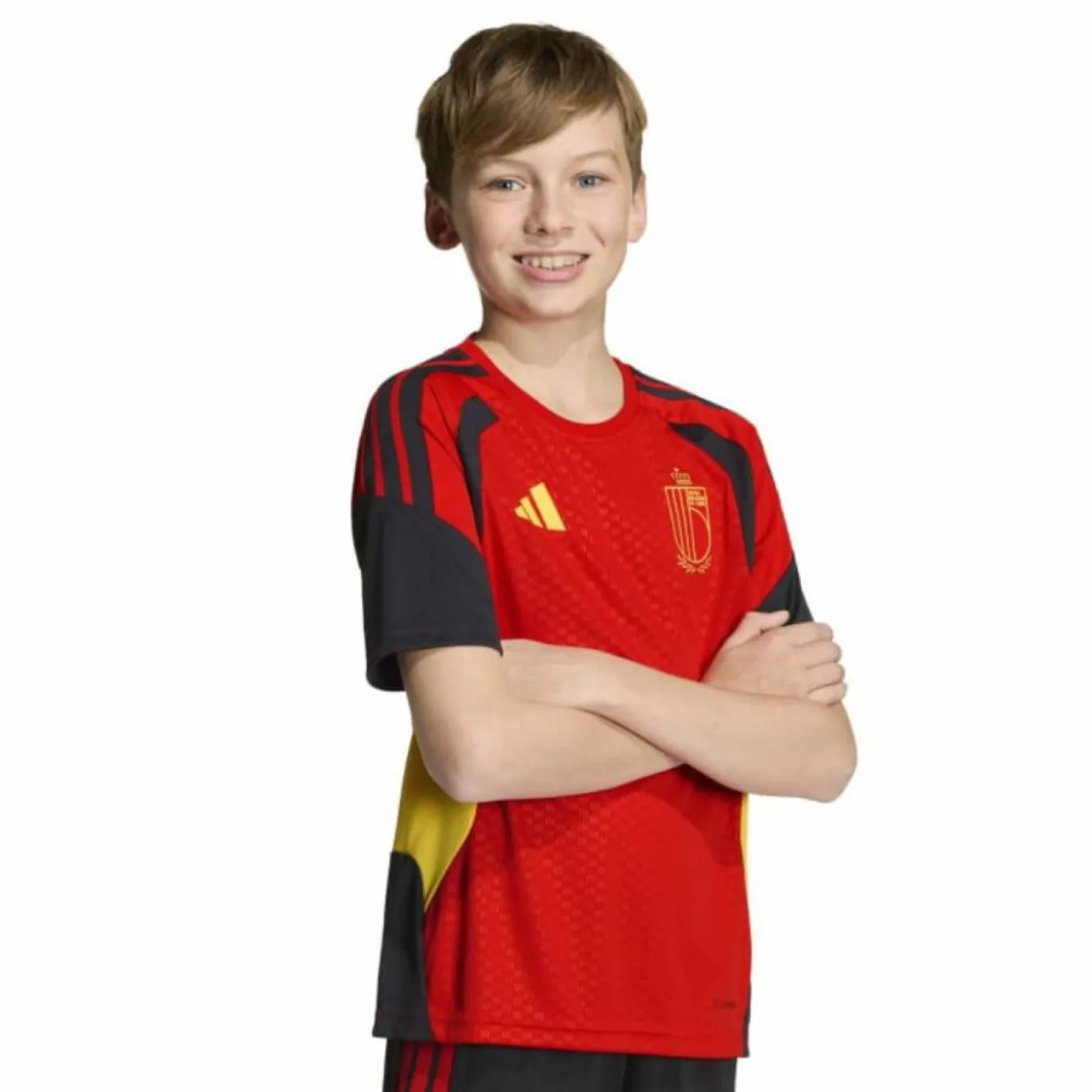 adidas België Trainingsshirt 2026-2028 Kids Rood Geel Zwart