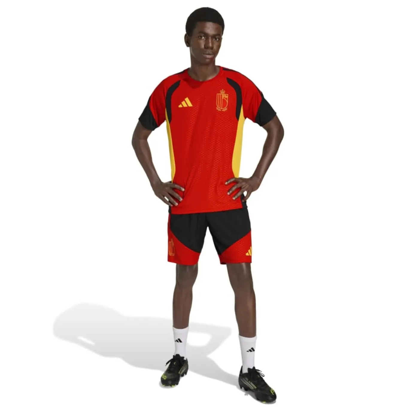 adidas België Trainingsshirt 2026-2028 Rood Geel Zwart