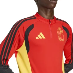adidas België Trainingstrui 1/4-Zip 2026-2028 Rood Geel Zwart