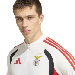 adidas Benfica Trainingstrui 1/4-Zip 2026-2027 Wit Zwart Rood
