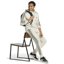 adidas City Escape Fleece Hoodie Beige Donkergrijs