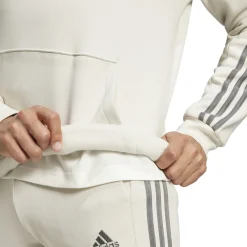 adidas City Escape Fleece Hoodie Beige Donkergrijs