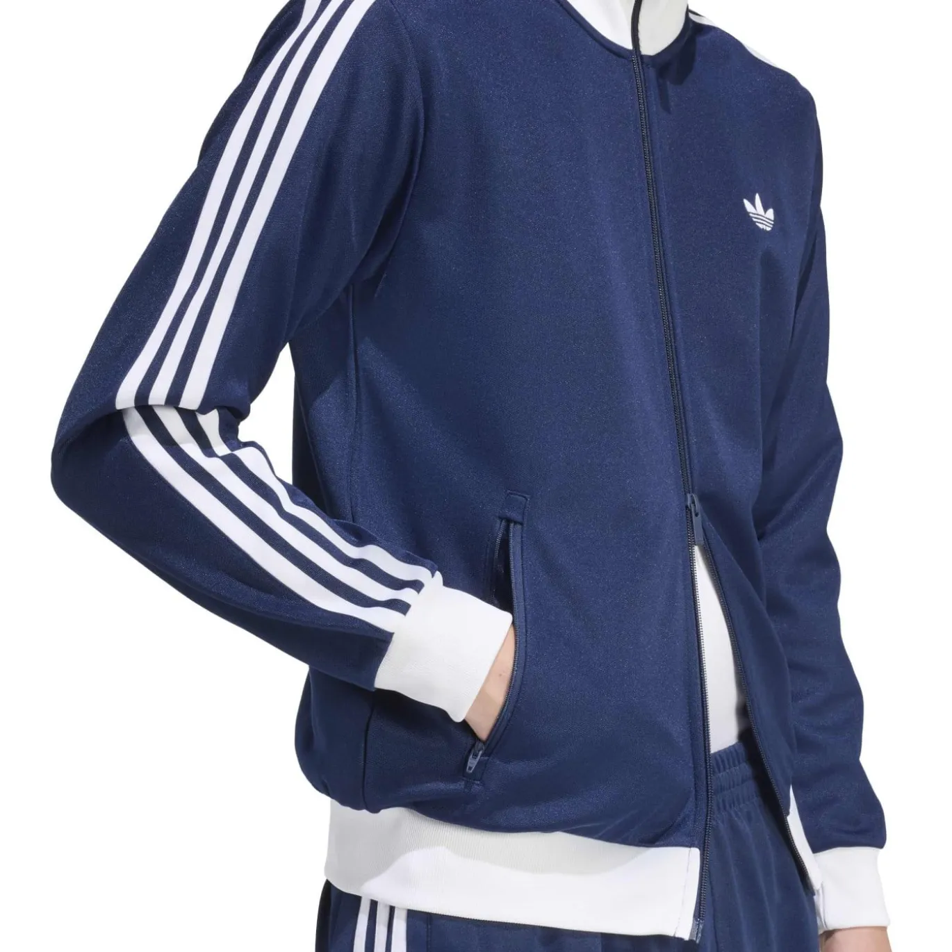 adidas Classic Trainingsjack Donkerblauw Wit