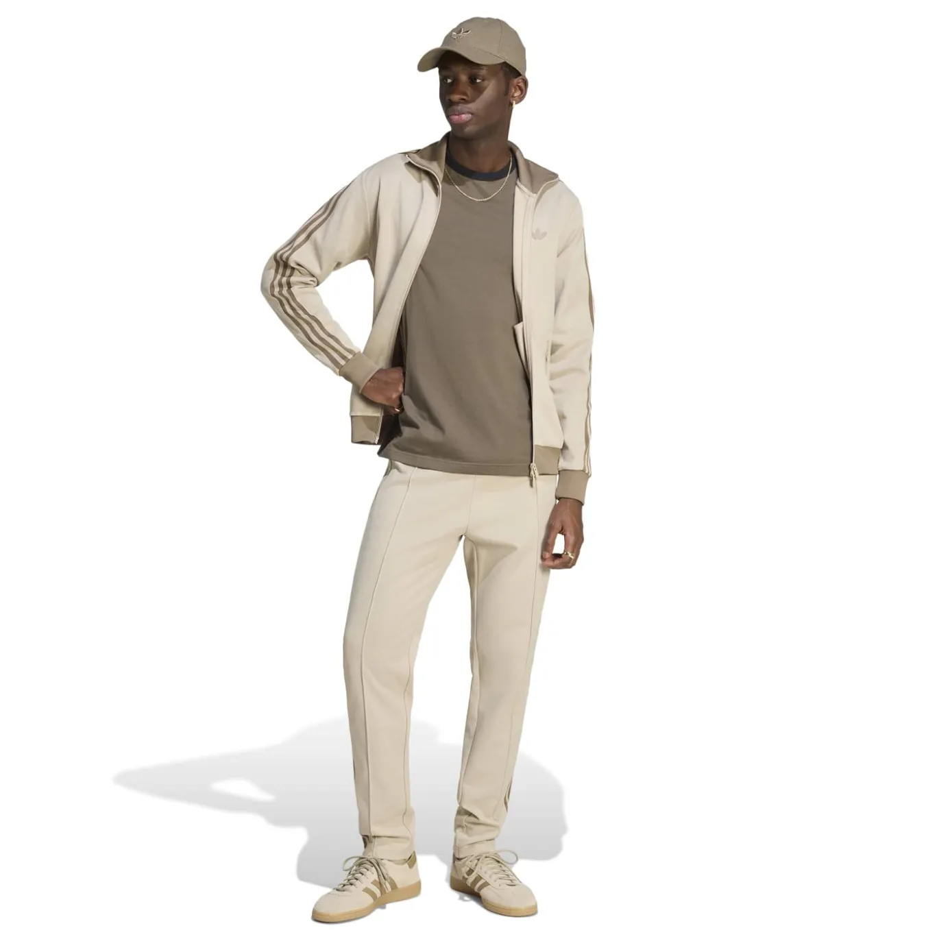 adidas Classic Trainingsjack Beige Bruin
