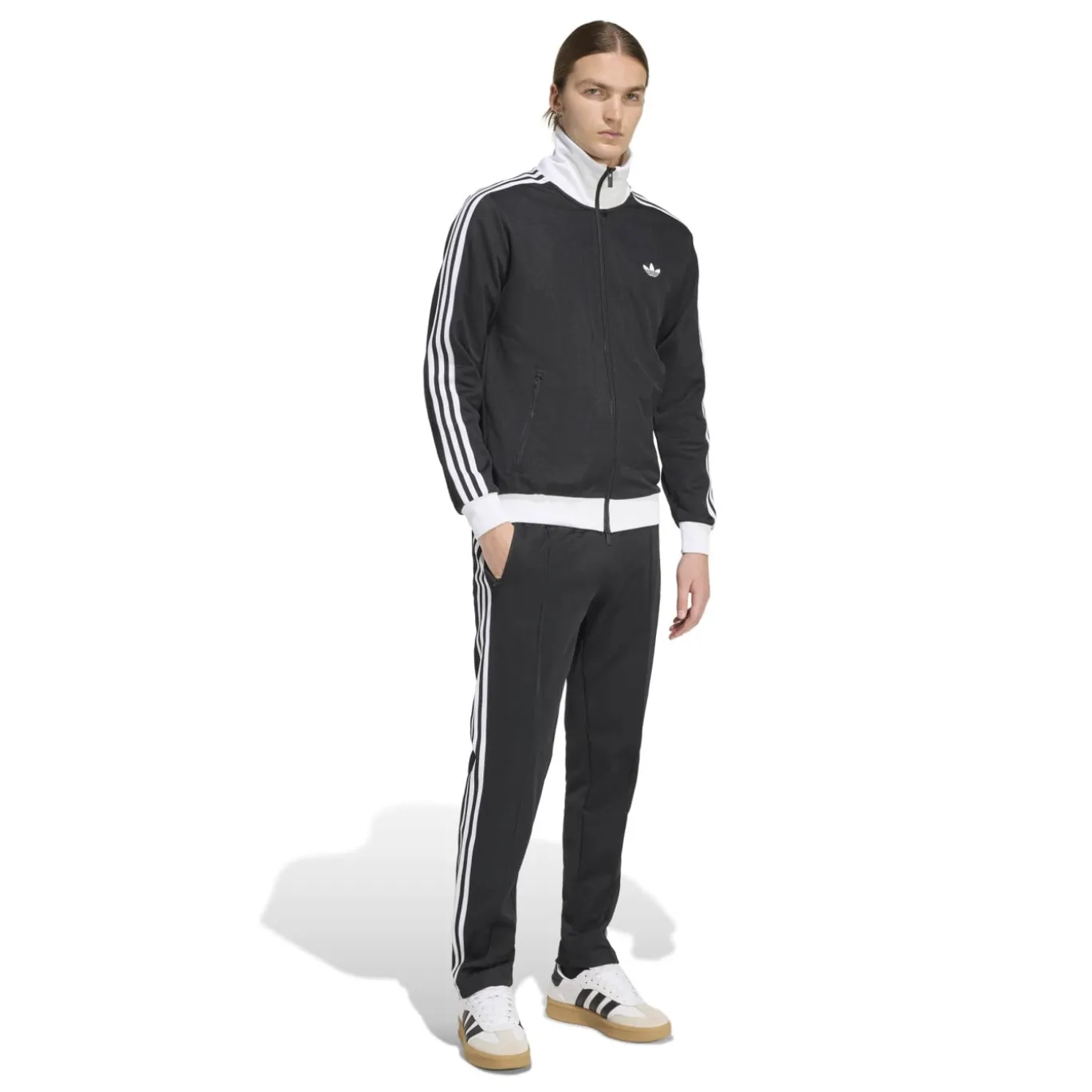 adidas Classic Trainingspak Full-Zip Zwart Wit