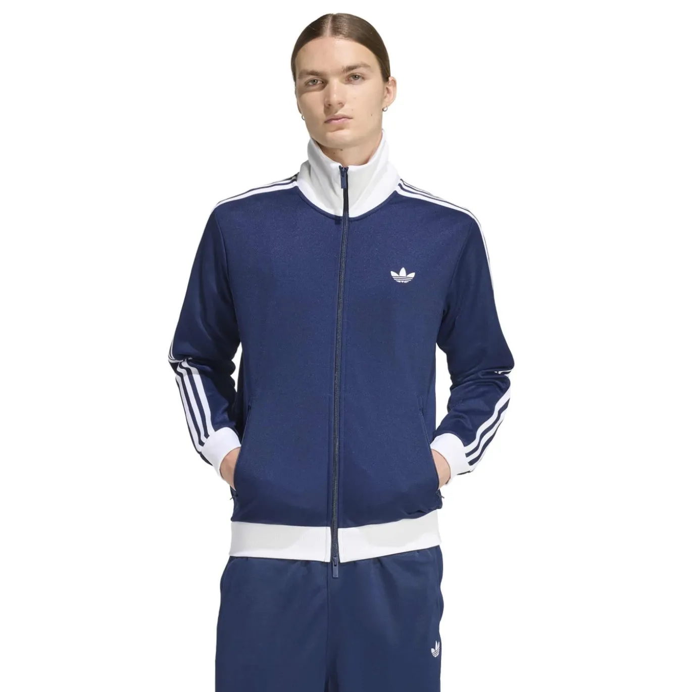 adidas Classic Trainingspak Full-Zip Donkerblauw Wit