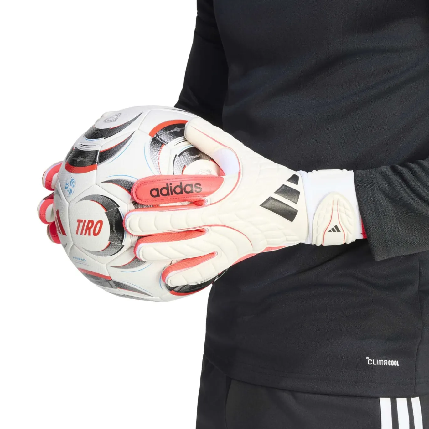 adidas Copa League Keepershandschoenen Kids Wit Rood Zwart