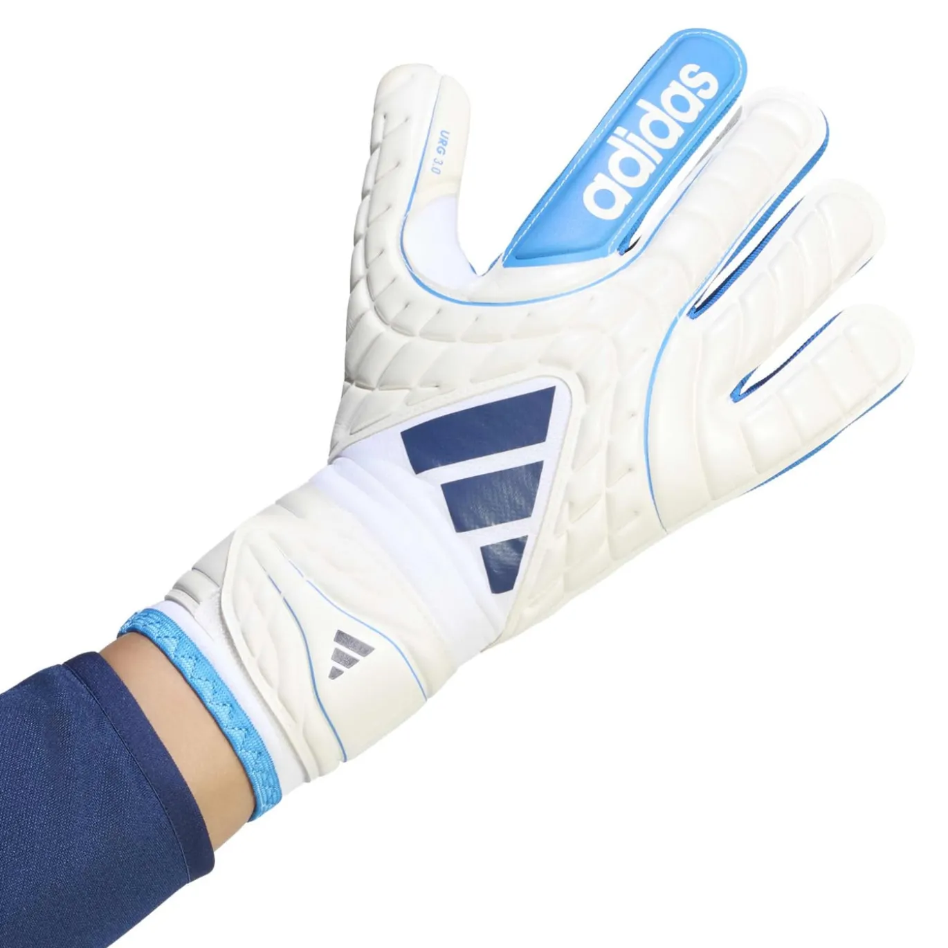 adidas Copa League Keepershandschoenen Wit Blauw Donkerblauw