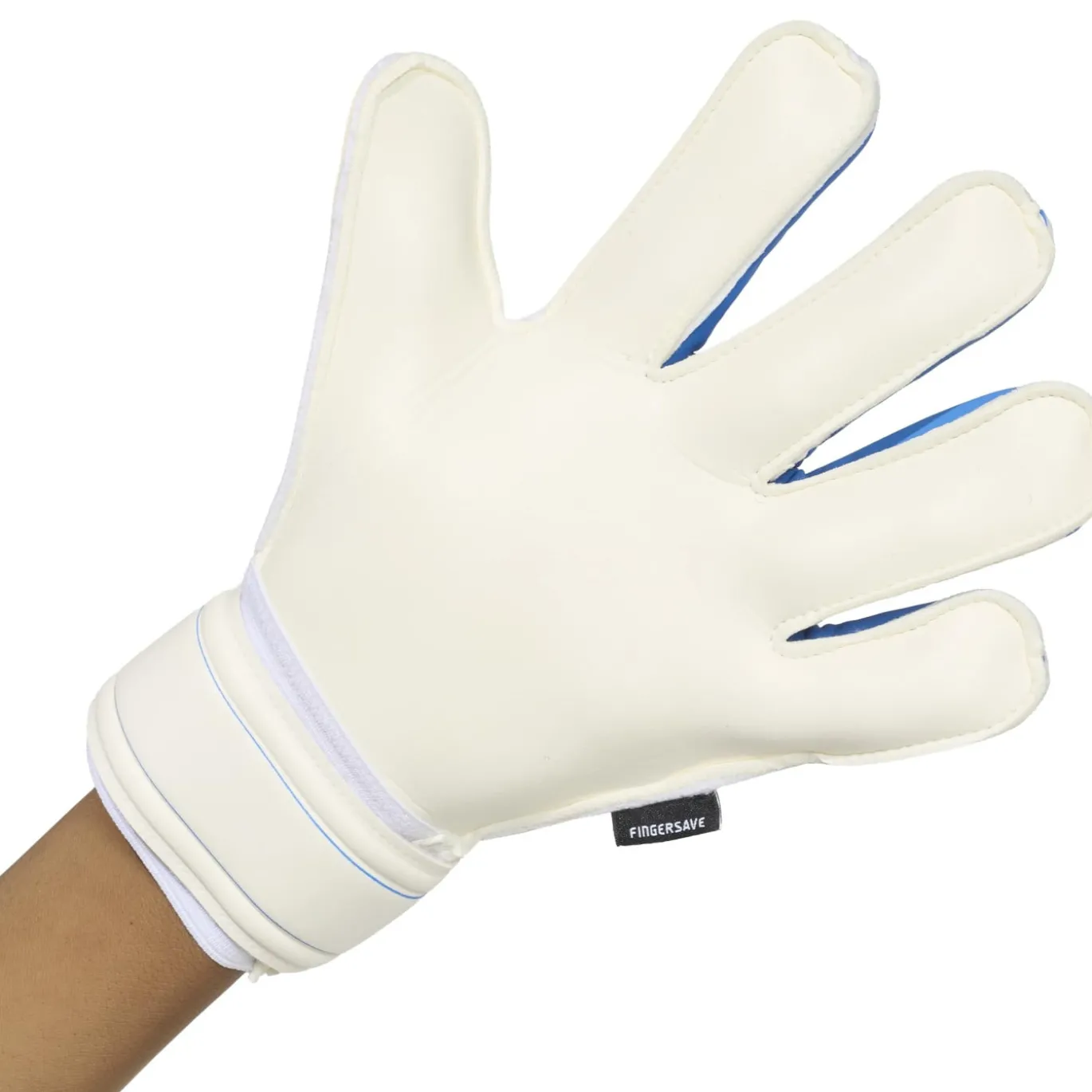 adidas Copa Match Fingersave Keepershandschoenen Kids Wit Blauw Donkerblauw