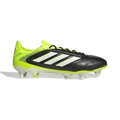 adidas Copa Pure III Elite IJzeren-Nop Voetbalschoenen (SG) Zwart Wit Neongeel