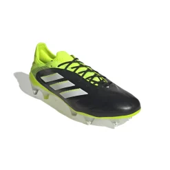 adidas Copa Pure III Elite IJzeren-Nop Voetbalschoenen (SG) Zwart Wit Neongeel