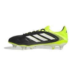 adidas Copa Pure III Elite IJzeren-Nop Voetbalschoenen (SG) Zwart Wit Neongeel