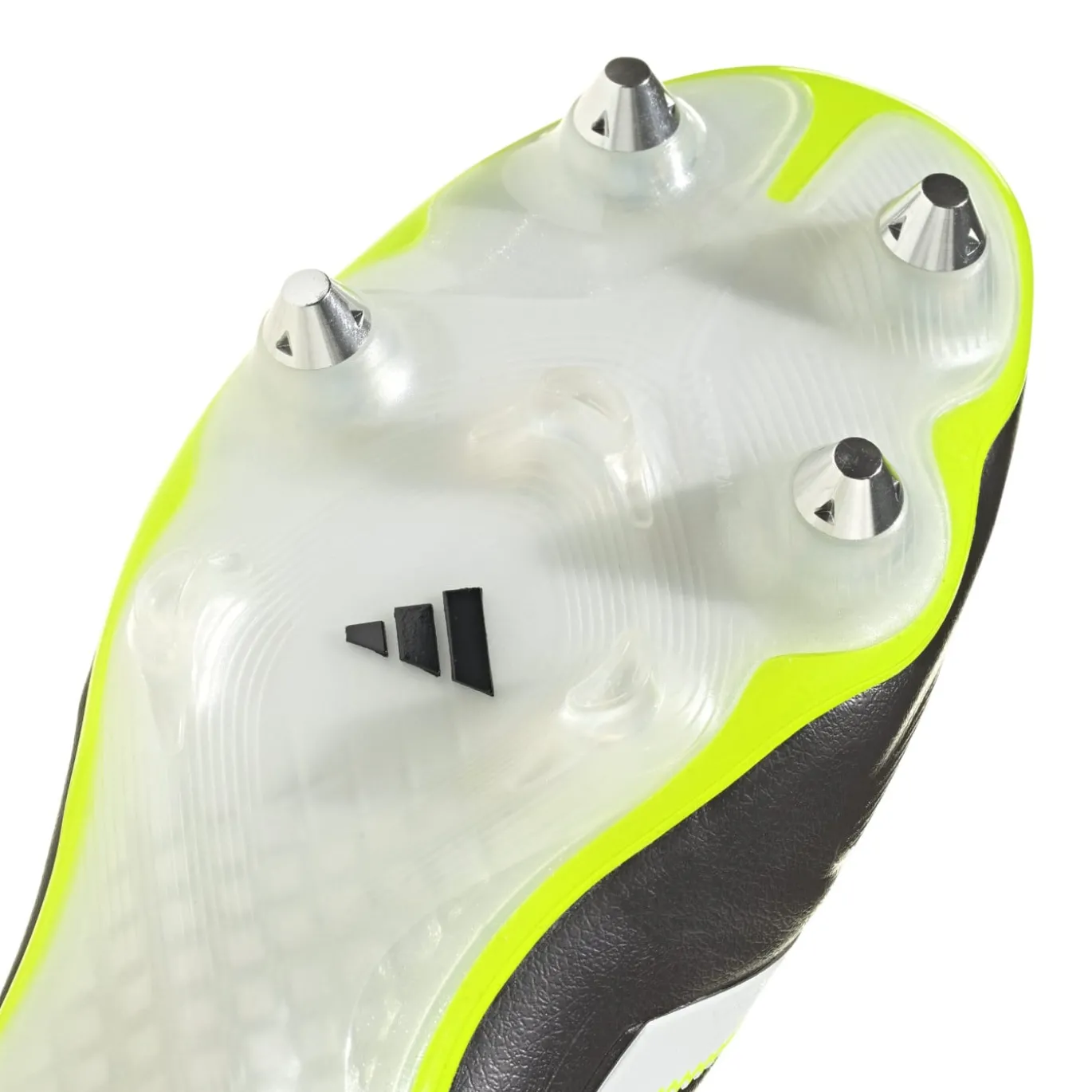 adidas Copa Pure III Elite IJzeren-Nop Voetbalschoenen (SG) Zwart Wit Neongeel