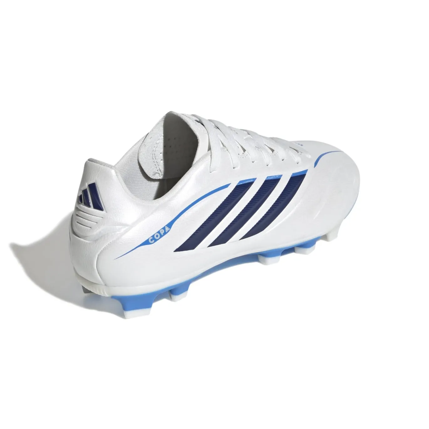 adidas Copa Pure IV Club Gras / Kunstgras Voetbalschoenen (MG) Kids Wit Blauw Donkerblauw