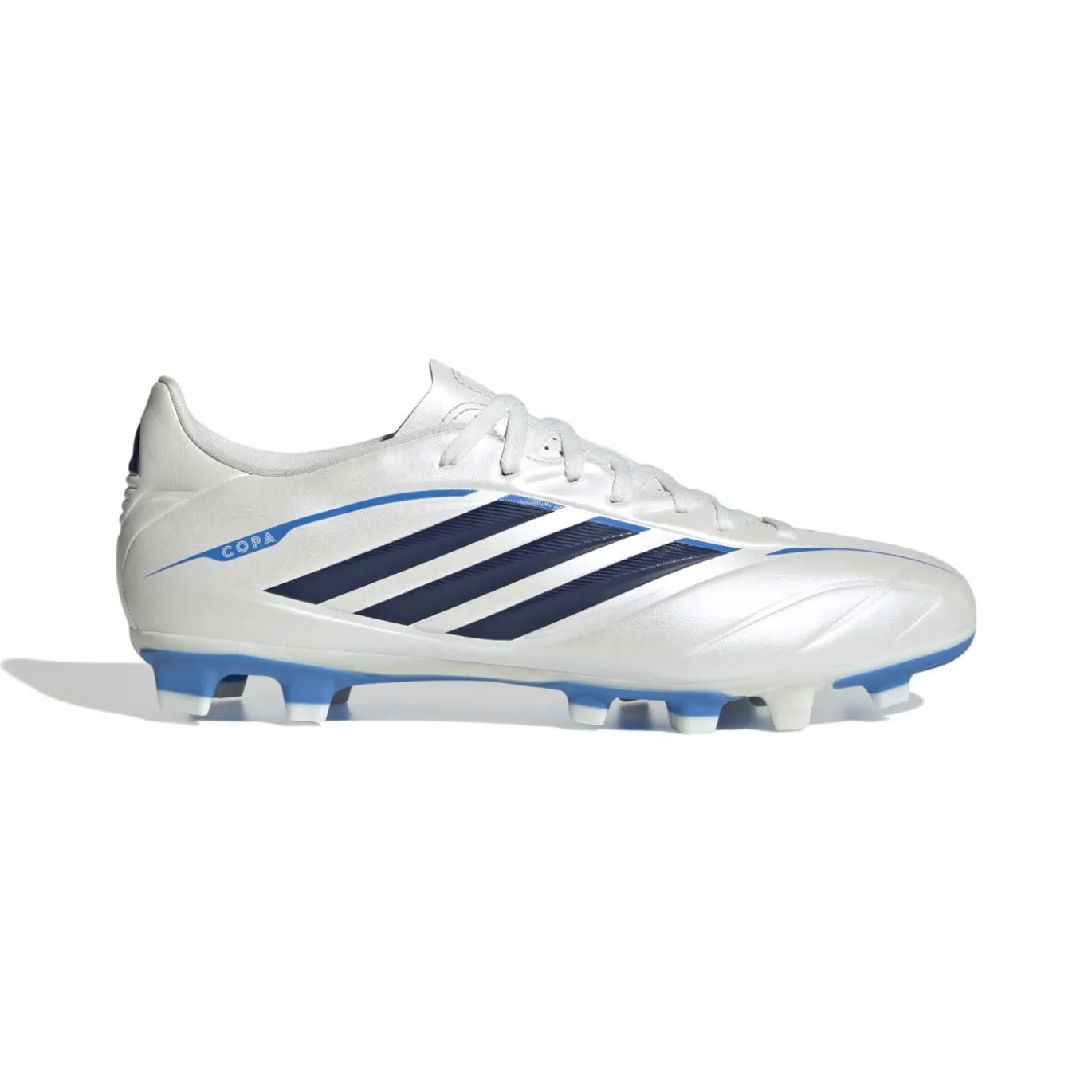 adidas Copa Pure IV Club Gras / Kunstgras Voetbalschoenen (MG) Wit Blauw Donkerblauw