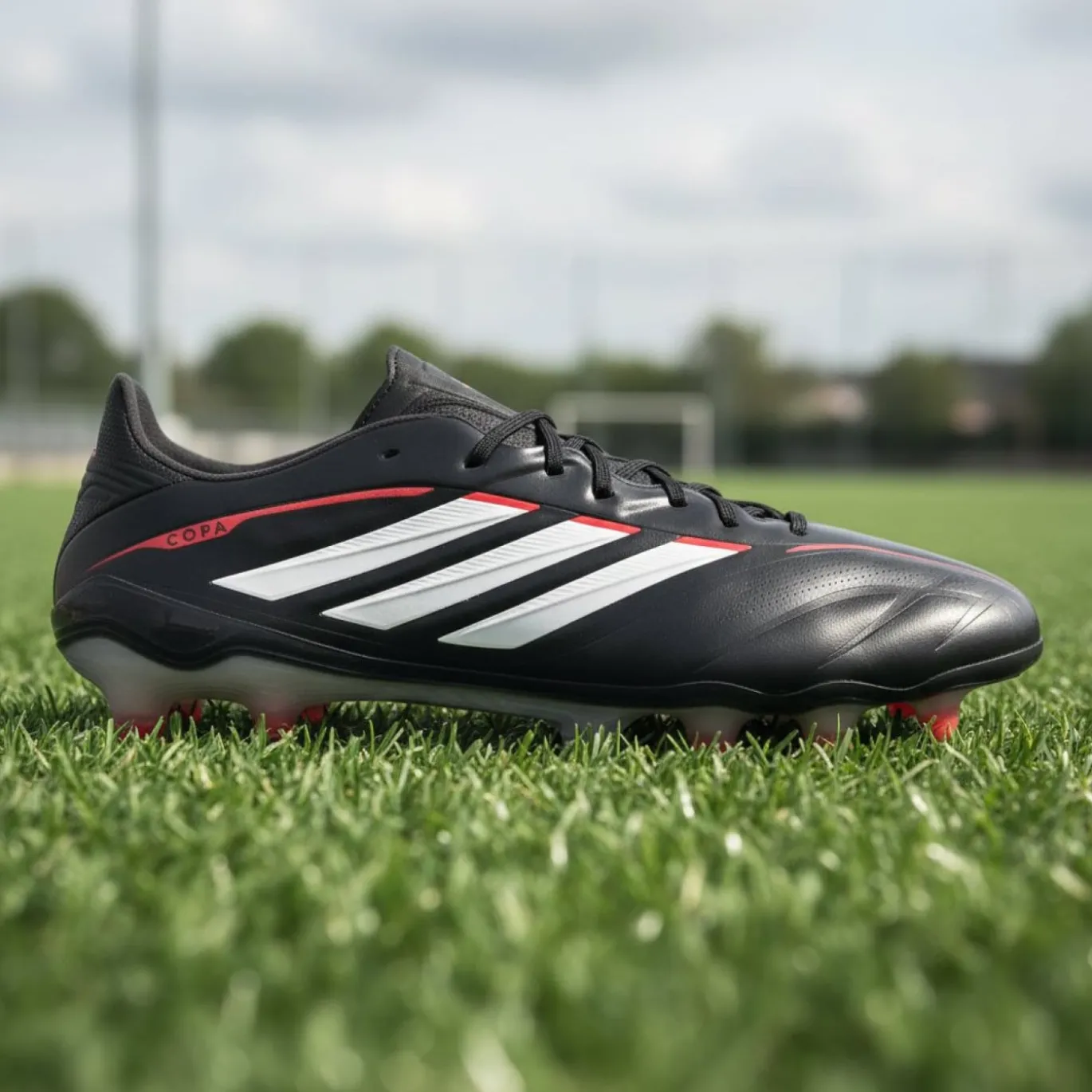 adidas Copa Pure IV Elite Gras Voetbalschoenen (FG) Zwart Wit Rood