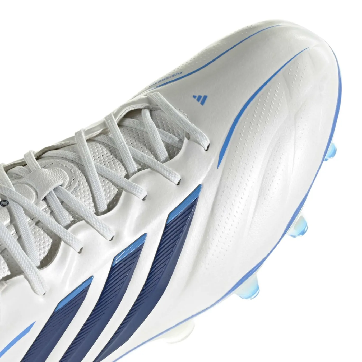 adidas Copa Pure IV Elite Gras Voetbalschoenen (FG) Wit Blauw Donkerblauw